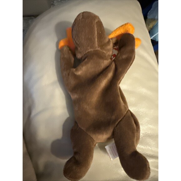 1993 TY Beanie Baby Chocolate the Moose Retired Vintage Soft Plush Collectible - Picture 2 of 2
